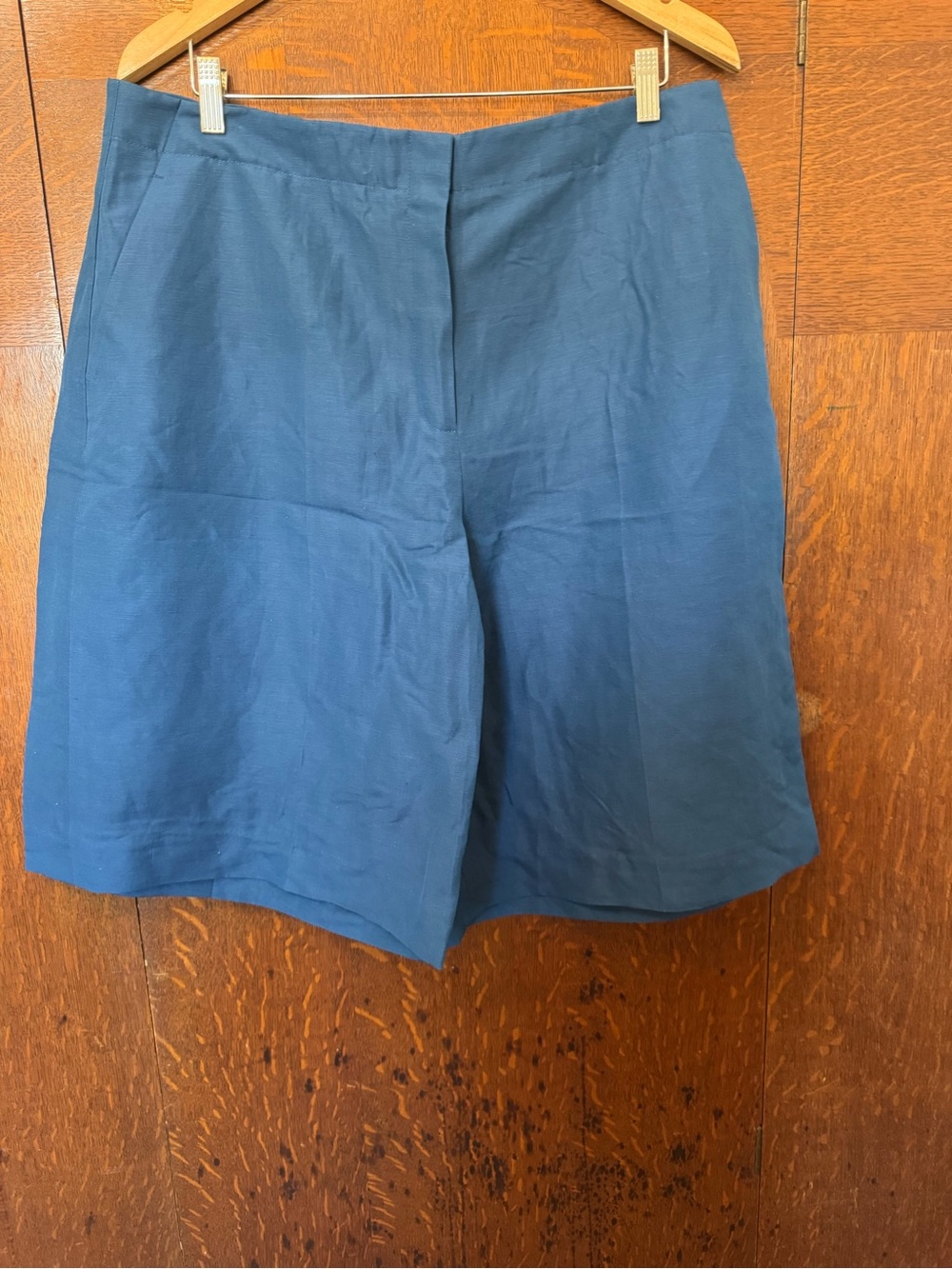 Lafayette 148 New York Navy Blue Tailored Shorts